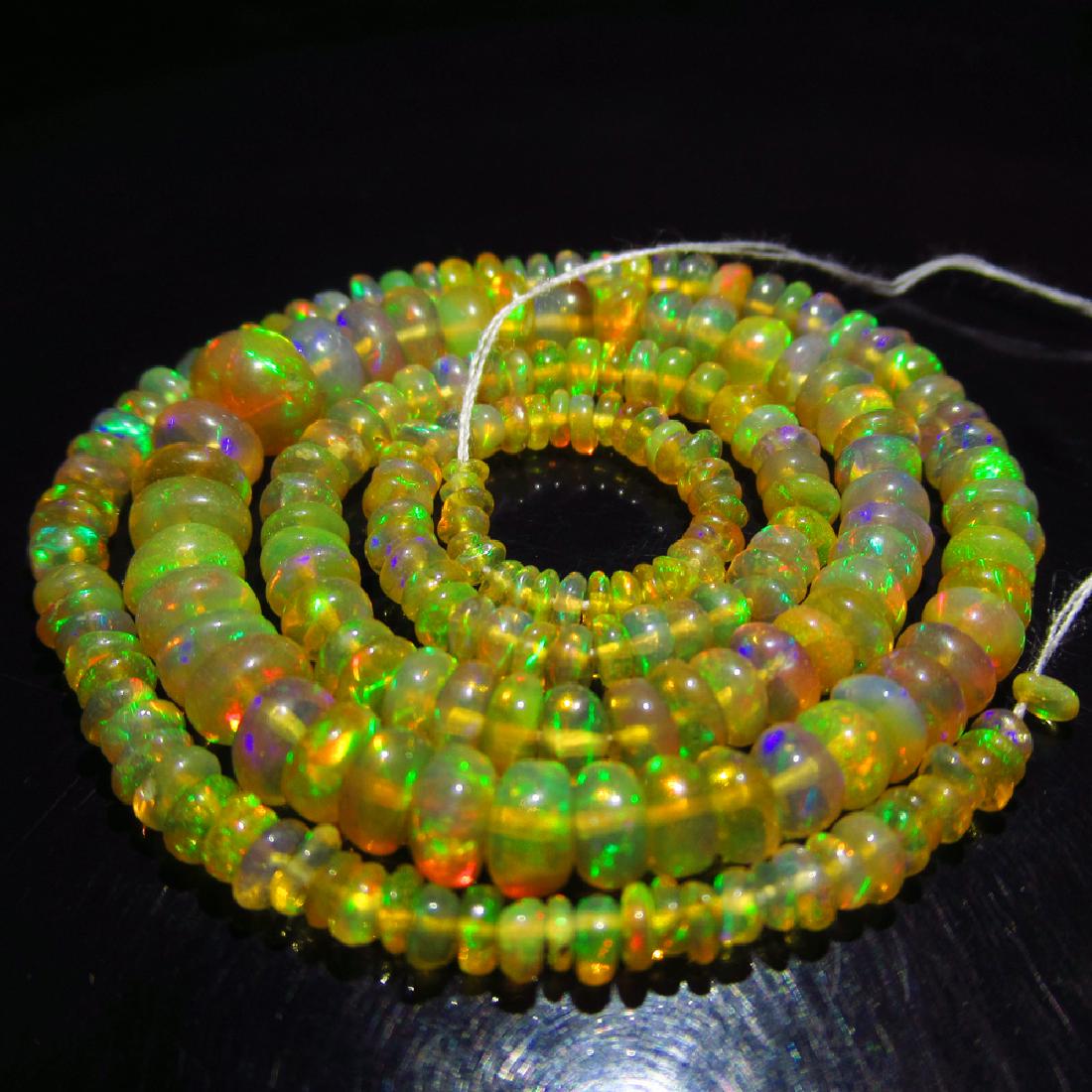 34.54 Ctw Natural 213 Loose Drilled Fire Opal Beads (1 of 3)