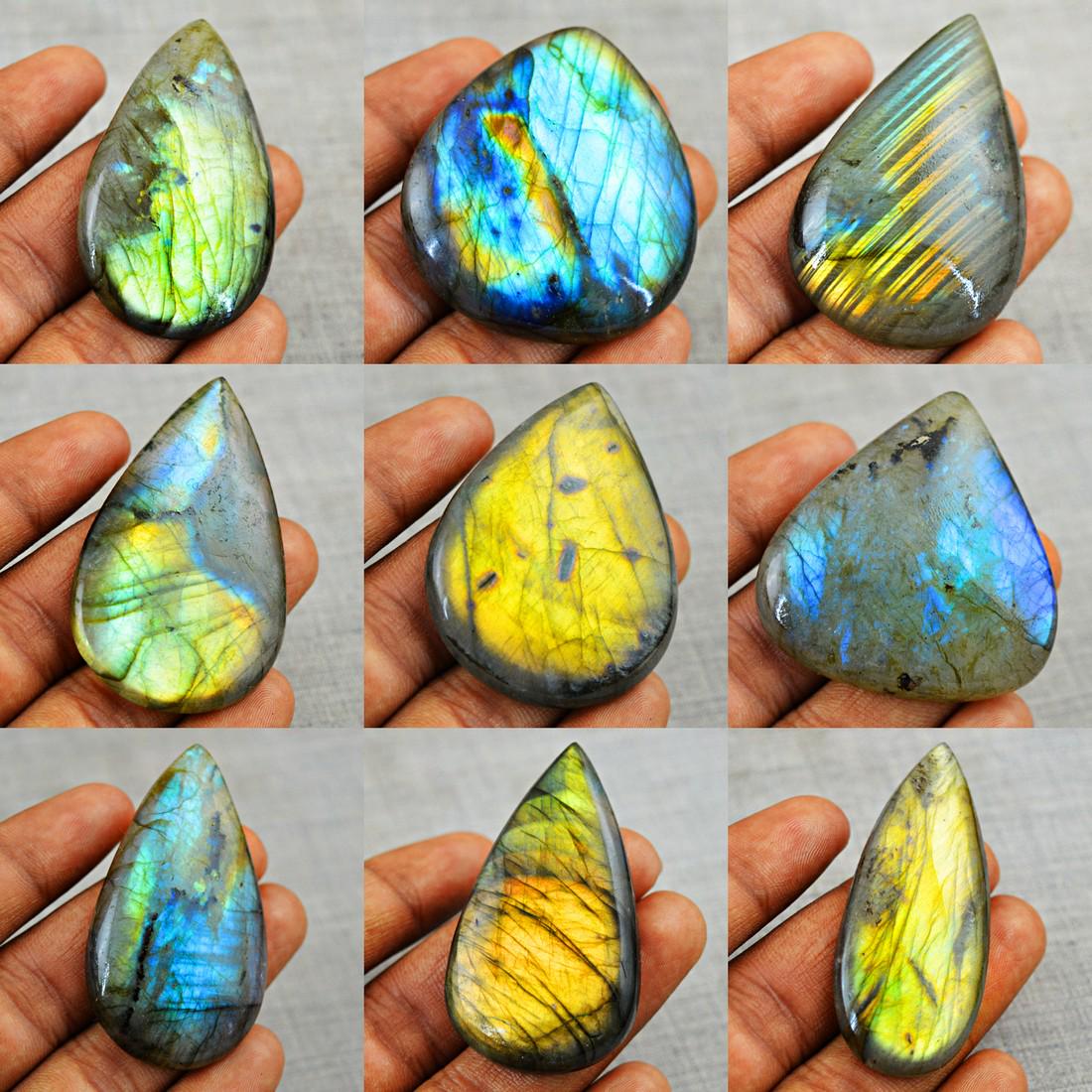 Multi Flash Labradorite Gemstone Lot (1 of 10)
