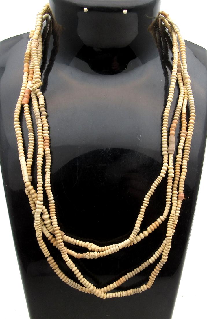 Ancient Egyptian Coptic Ceramic Beaded Necklace (1 of 3)