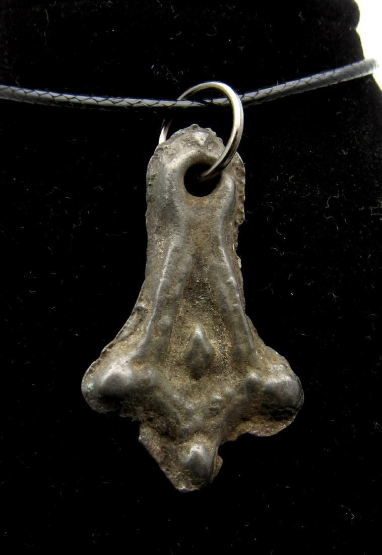 Medieval Viking Era Bronze Dragon Fafnir Foot Pendant (1 of 2)