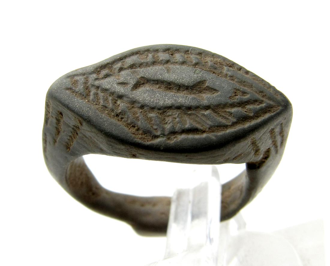 Medieval Viking Era Bronze Ring Dragon Fafnir's Eye (1 of 3)