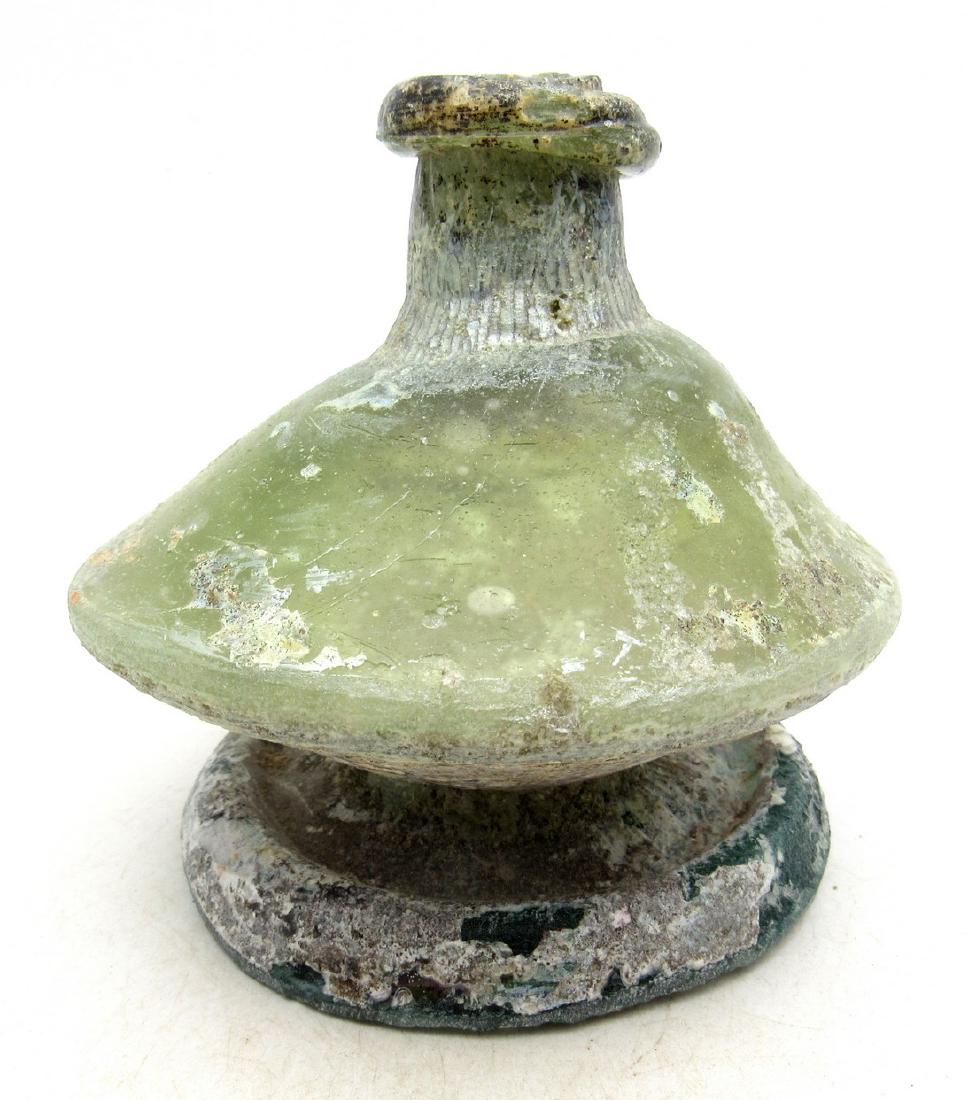 Ancient Roman / Byzantine Glass Flask (1 of 3)