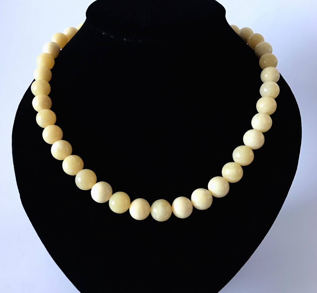 Baltic Amber Necklace Yellow Butter Colour (1 of 9)