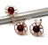 24K gold plated silver Baltic amber ring earrings set - 5