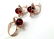 24K gold plated silver Baltic amber ring earrings set - 6