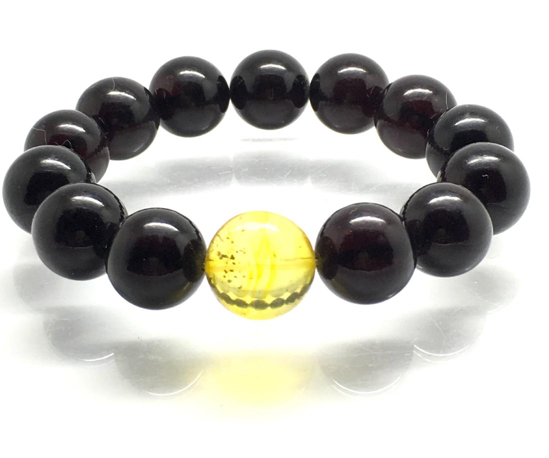 Baltic Amber Bracelet Cherry&Lemon Colour (1 of 10)