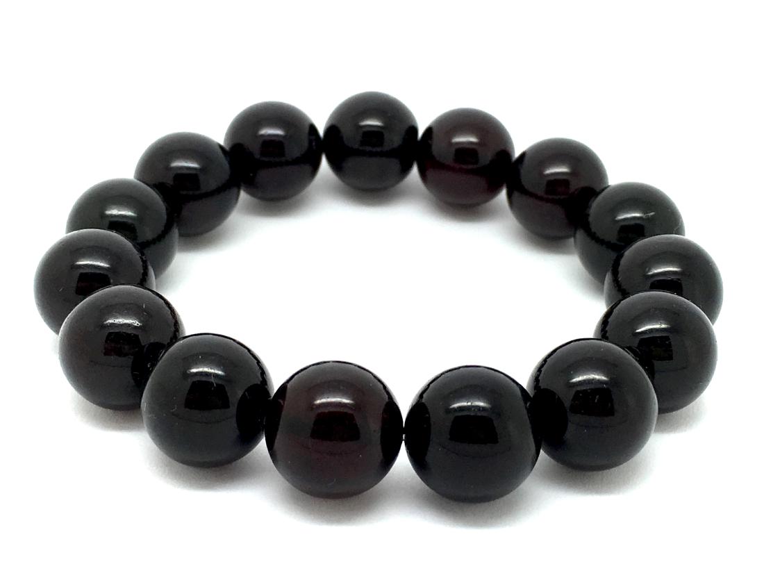 Baltic Amber Bracelet Cherry Colour Beads (1 of 10)