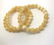 Baltic Jewelry Set x3 Bracelets Yellow-White Colour