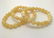 Baltic Jewelry Set x3 Bracelets Yellow-White Colour - 2