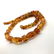 Vintage Baltic Amber carved beads necklace, 46 cm - 4