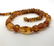 Vintage Baltic Amber carved beads necklace, 46 cm - 5