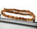 Vintage Baltic Amber carved beads necklace, 46 cm - 7
