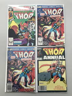 Lot of 4 Thor (1962-1996 1st Series) Annual #9 10 11 VF: Lot of 4 Thor (1962-1996 1st Series) Annual #9 10 11 VF Very Fine Please note that this lot has a confidential reserve. When you leave a bid in advance of the auction, submit your maximum. The