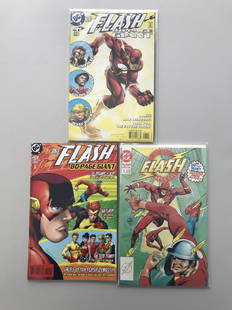 Lot of 3 Flash 80-Page Giant (1998) #1 2 Flash Special: Lot of 3 Flash 80-Page Giant (1998) #1 2 Flash Special (1990) #1 VF Very Fine Please note that this lot has a confidential reserve. When you leave a bid in advance of the auction, submit your