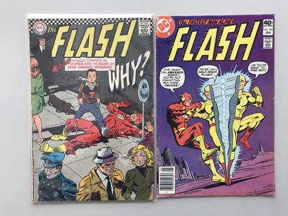 Lot of 2 Flash (1959 1st Series DC) #171 281 FN: Lot of 2 Flash (1959 1st Series DC) #171 281 FN Fine Please note that this lot has a confidential reserve. When you leave a bid in advance of the auction, submit your maximum. The bidder who has