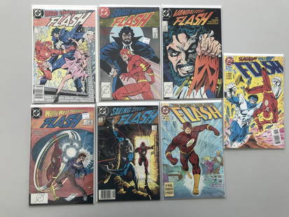 Lot of 14 Flash (1987 2nd Series) 2 13-16 80 84 88 127: Lot of 14 Flash (1987 2nd Series) 2 13-16 80 84 88 127 212 218 222 227 228 VF Very Fine Please note that this lot has a confidential reserve. When you leave a bid in advance of the auction, submit