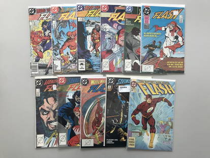 Lot of 21 Flash (1987 2nd Series) 2 3 7-9 12-16 80 84: Lot of 21 Flash (1987 2nd Series) 2 3 7-9 12-16 80 84 88 89 127 184 212 218 222 227 228 VF Very Fine Please note that this lot has a confidential reserve. When you leave a bid in advance of the