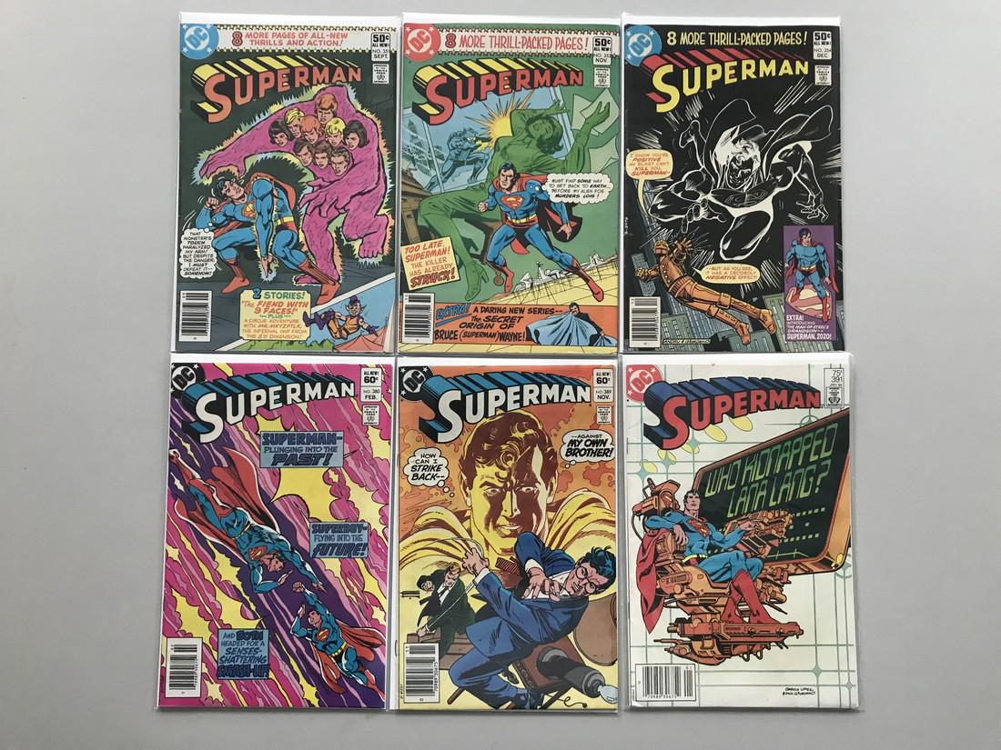 Lot of 12 Superman (1939 1st Series) from #351-419 FN: Lot of 12 Superman (1939 1st Series) from #351-419 FN Fine Please note that this lot has a confidential reserve. When you leave a bid in advance of the auction, submit your maximum. The bidder who has
