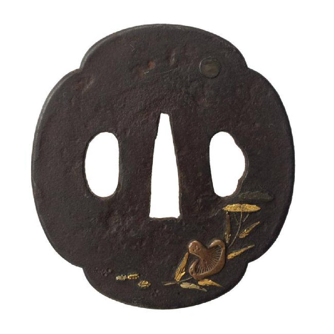 Iron tsuba of Aizu-Shoamy school (1 of 3)