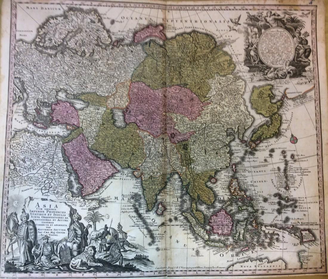 Map of Asia by Seutter, 1740 (1 of 1)