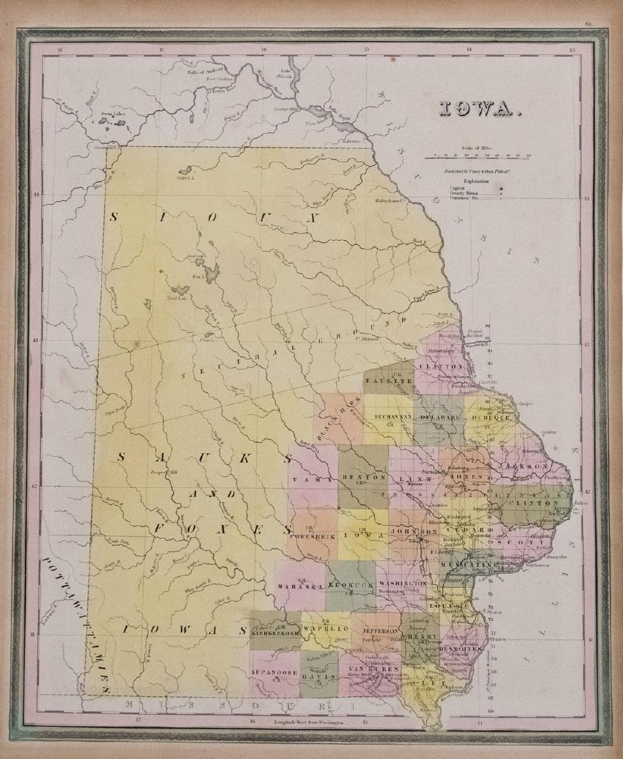1836 Tanner Map of Iowa (1 of 1)
