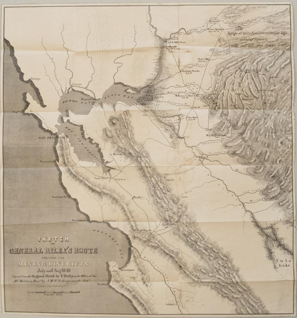 1849 Map of California's Gold Mining District,  Gen. (1 of 1)