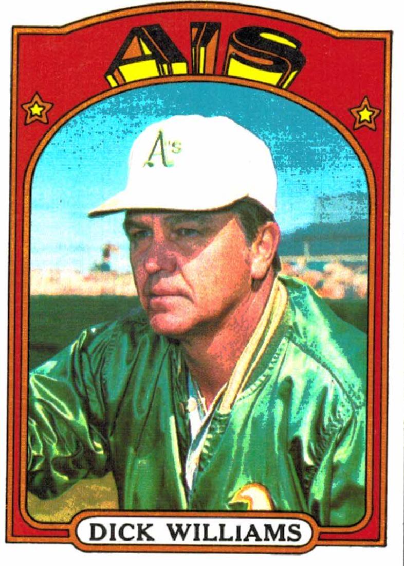1972 Topps Dick Williams (1 of 2)