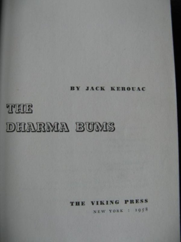 The Dharma Bums 1958 First printing (1 of 1)