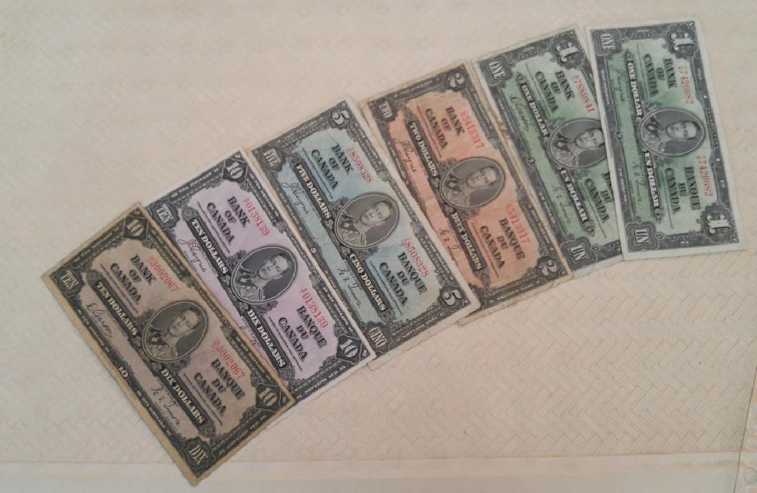 Lot of 1937 Canadian Bills - 2 Ten Dollar 1 Five Dollar (1 of 1)