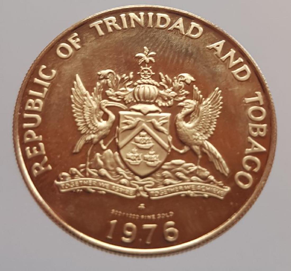 Trinidad and Tobago 100 dollars 1976 Gold