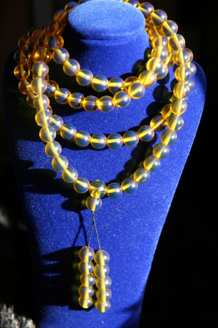 Dominican Amber chinese prayer Tibetan necklace (1 of 6)