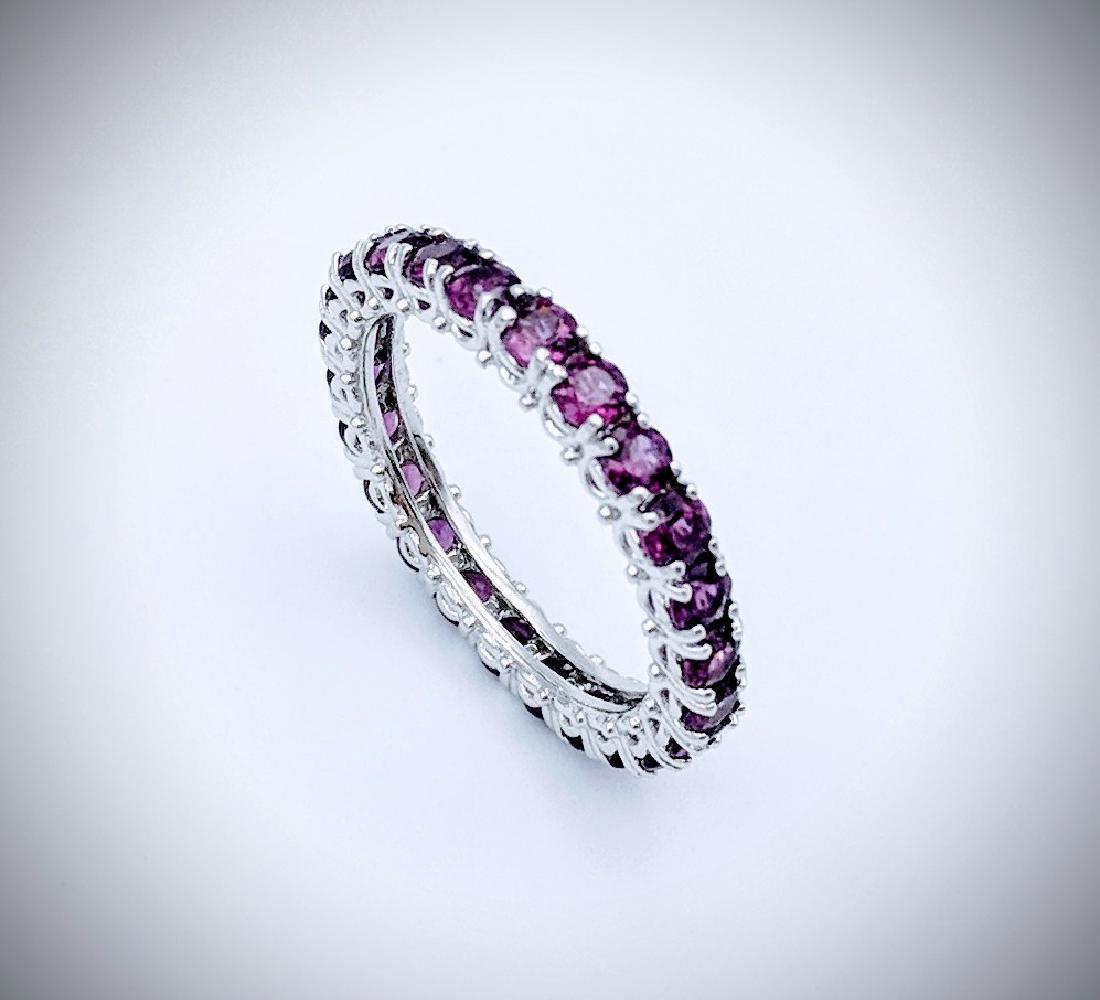 Sterling Silver Amethyst Eternity Ring (1 of 3)