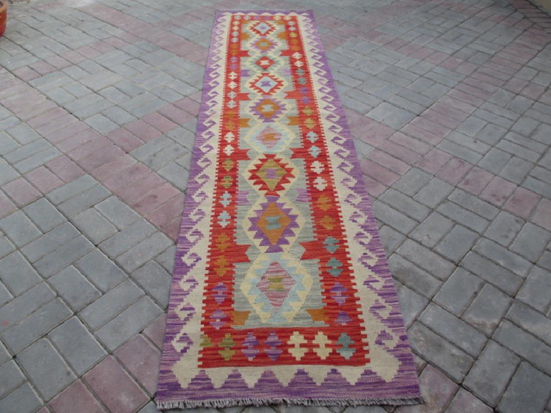 Hand Woven Chobi Kilim Runner Rug 9.8x2.5 (1 of 2)