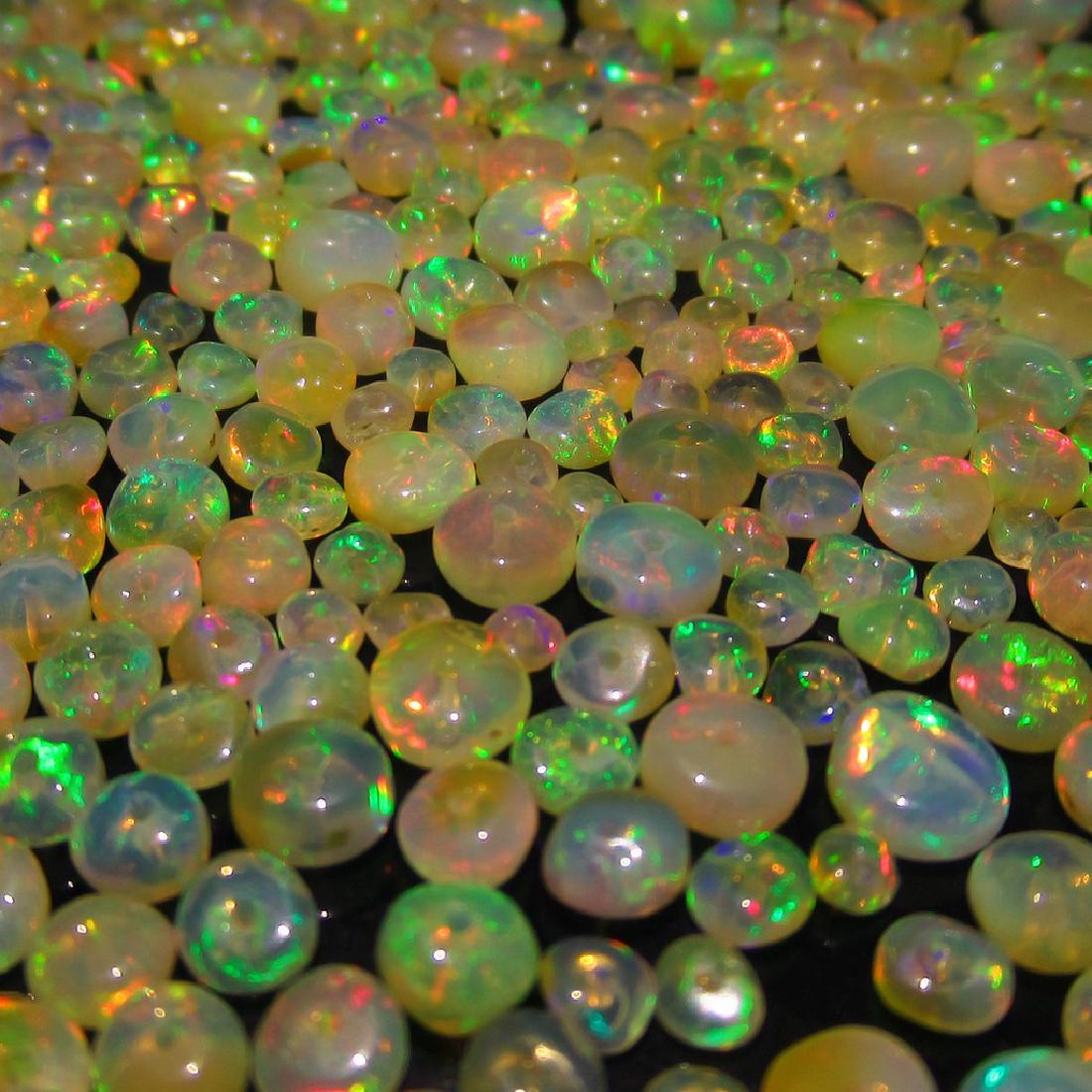 53.50 Ctw Natural 330 Loose Honey Opal Beads Necklace (1 of 4)