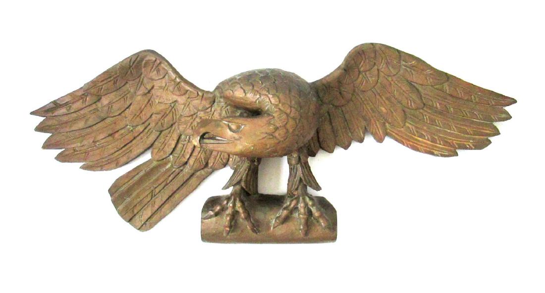 C 1820-40 Carved Eagle Plaque (1 of 10)