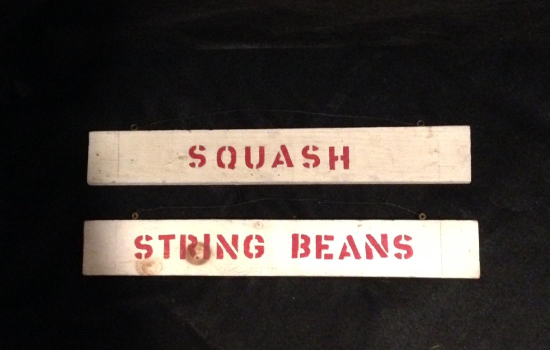 Garden Stand Signs 1950 - 1960 (1 of 3)