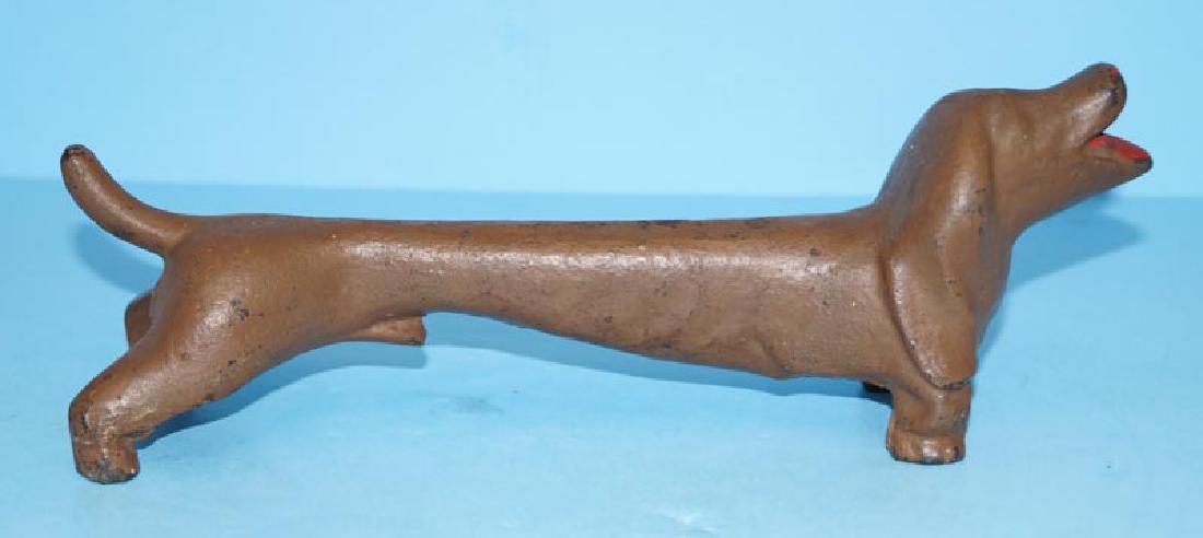 Antique Dachshund Dog Cast Iron Doorstop (1 of 5)
