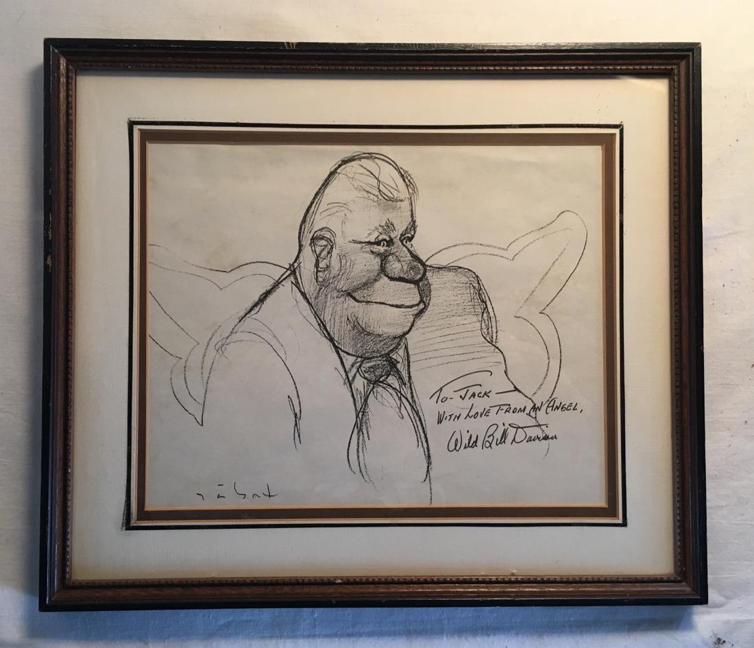 Caricature of Jazz Great Wild Bill Davison Signed (1 of 7)