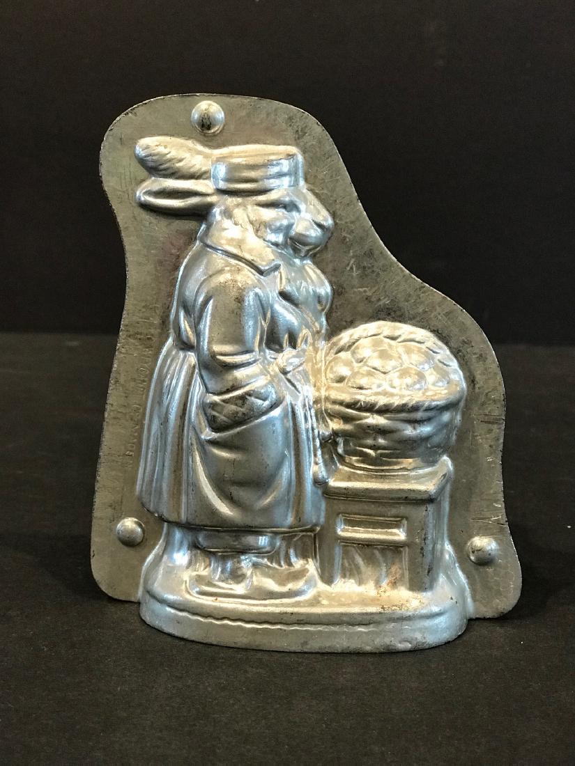 Diminutive Rabbit Chocolate Mold, Early 20th Century (1 of 4)