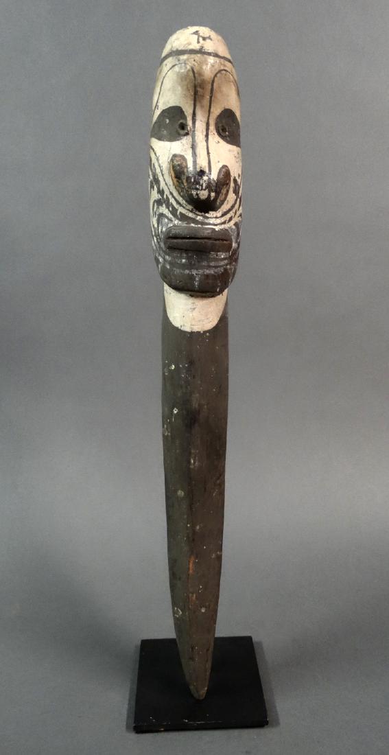 Ceremonial Dance Staf With Ancestor Head Sepik (1 of 5)