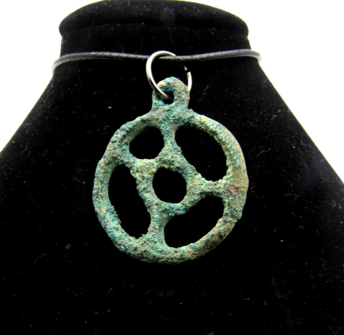 Bronze Age Open Work Sun Amulet (1 of 2)