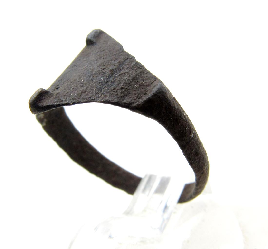 Wearable Viking Ring with decorated Bezel (1 of 3)