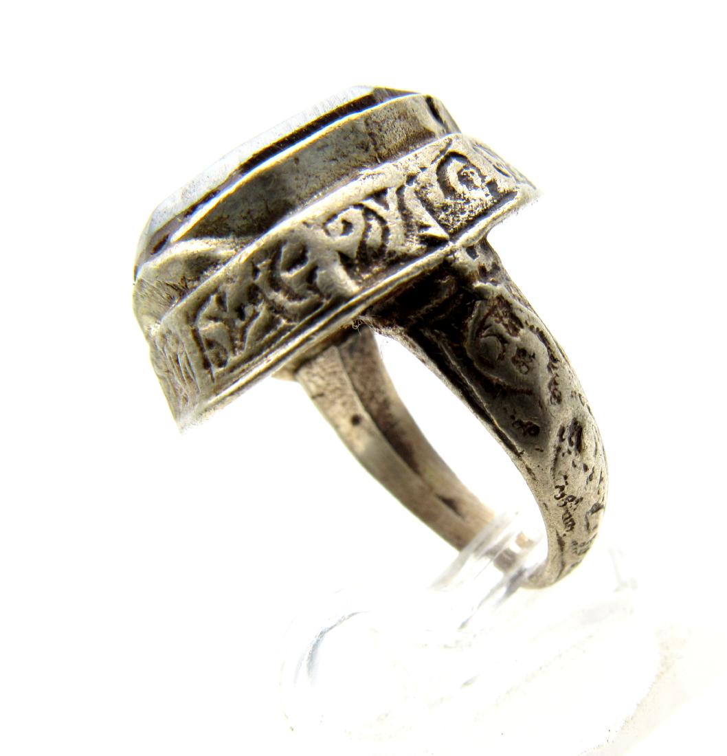 Wearable Post Medieval Hematite Intaglio Ring with (1 of 4)