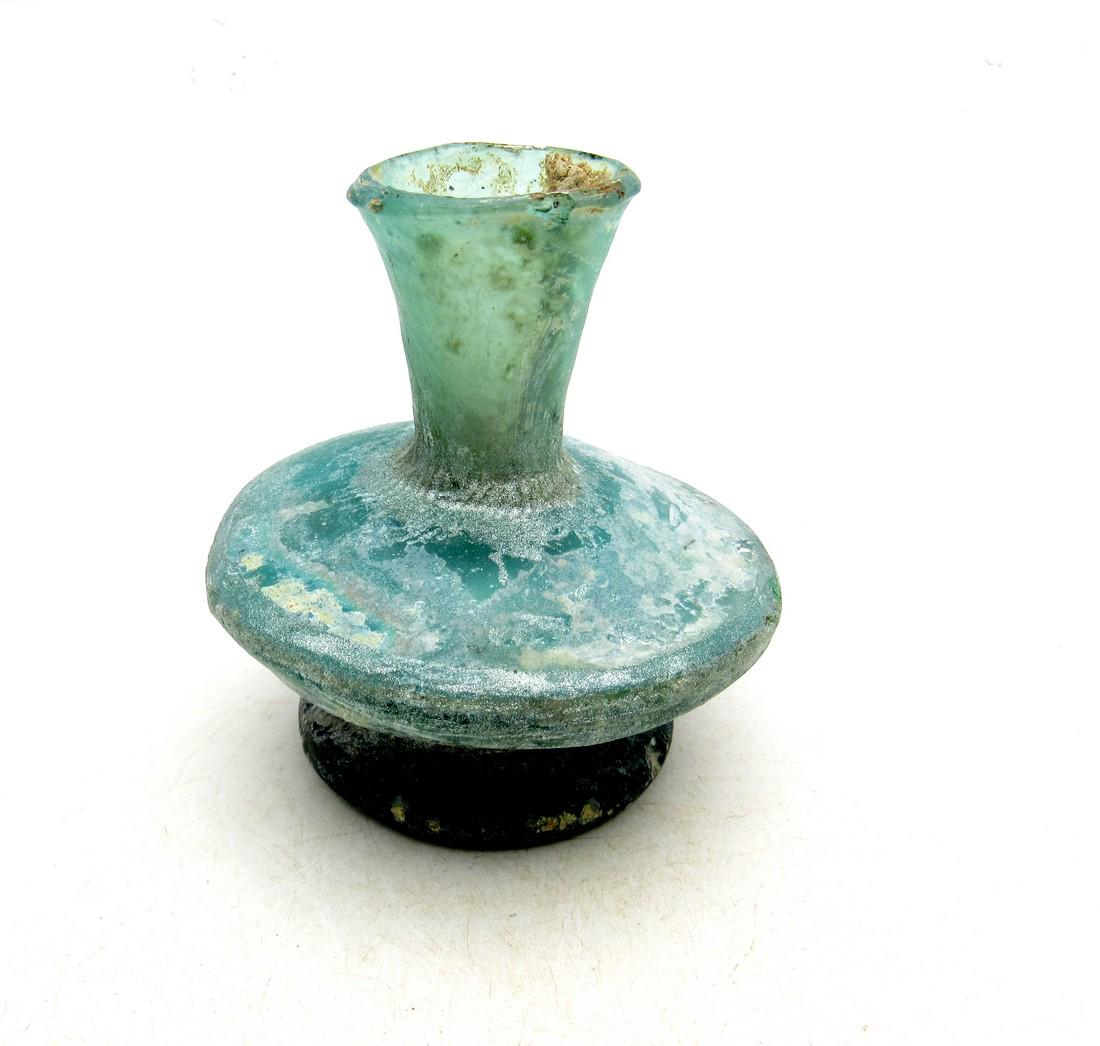 Ancient Roman/ Byzantine Glass Flask (1 of 3)