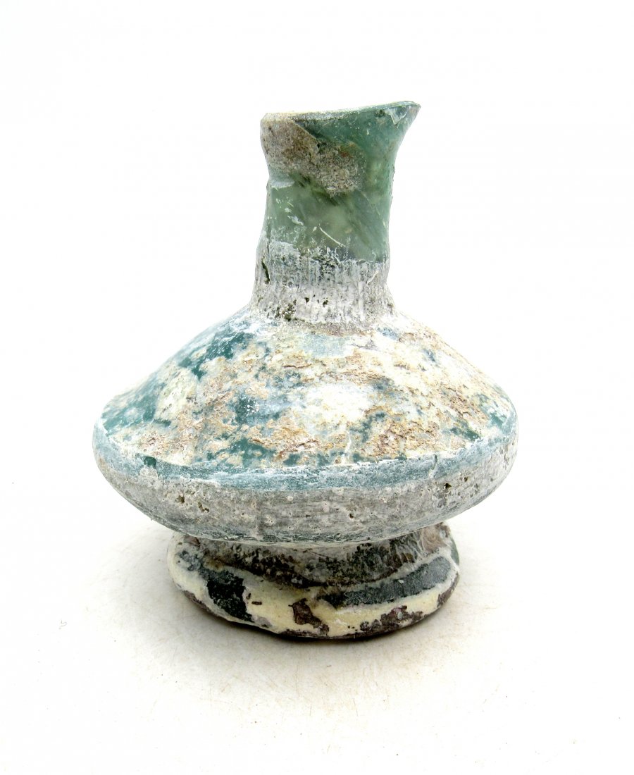 Ancient Roman/ Byzantine Glass Flask (1 of 3)