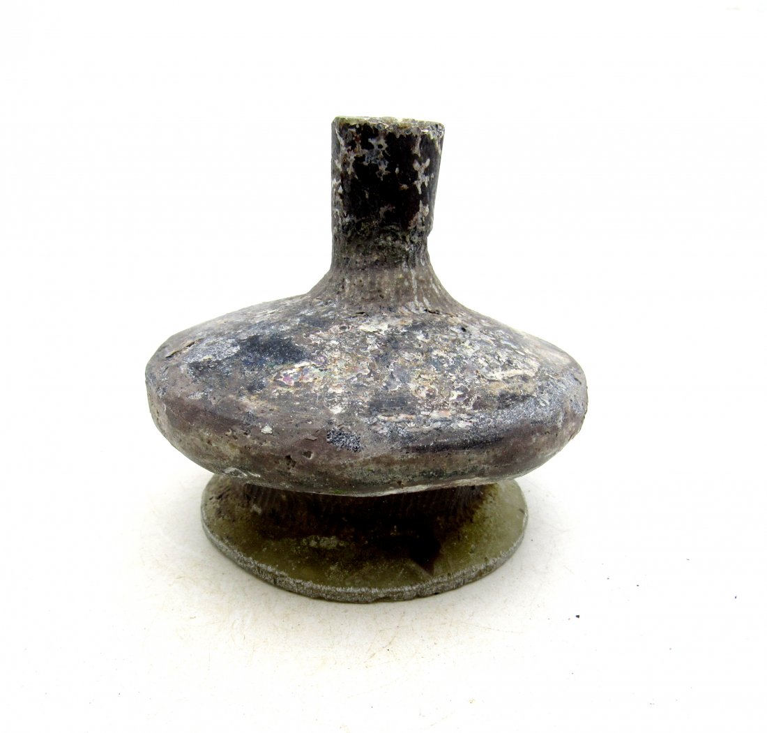 Ancient Roman/ Byzantine Glass Flask (1 of 3)
