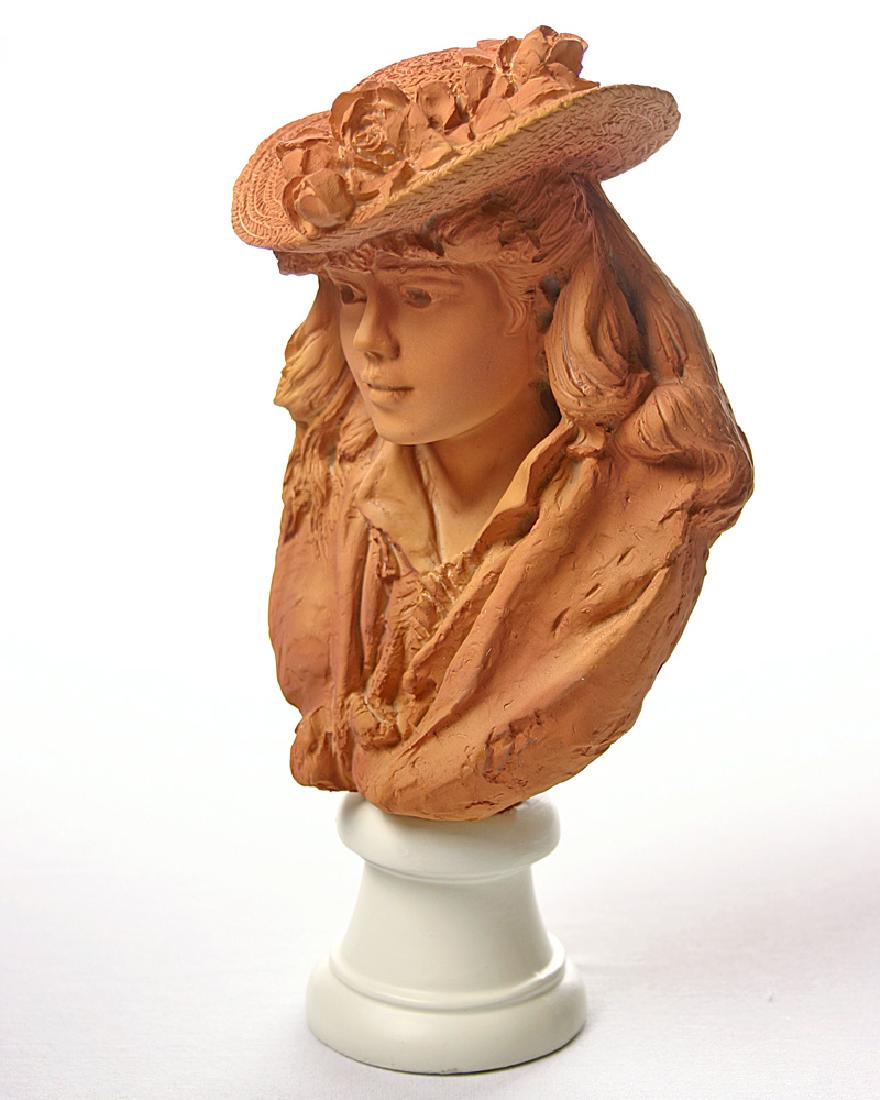 After Auguste Rodin: Rose Beuret Bust Statue: Item: After Auguste Rodin: Rose Beuret Bust Statue Maker: Mouseion Collection Origin: Netherlands Date/Period: 2017 Materials: Polystone & Marble Size: H. 7.87 x W. 4.10 inch Rose Beuret Bust Statue i