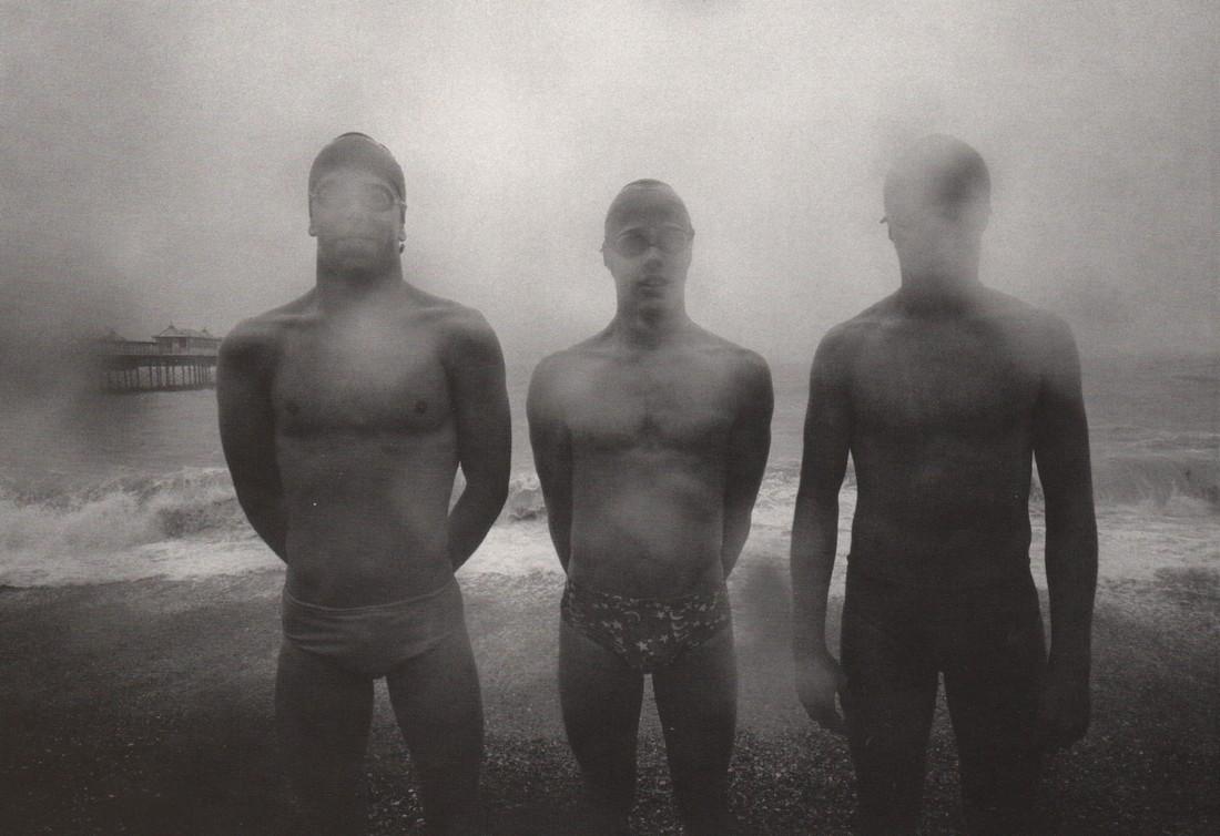 ANDRE GELPKE - Three Swimmers: Artist: ANDRE GELPKE Print Title: Three Swimmers Printing Date: 1983 Medium: PhotoLitho Printed in: Germany Image Size: approx. 5.5”x 8” Please note that this lot has a confidential reserve. When 