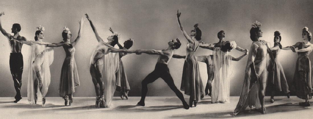 GEORGE PLATT-LYNES - Air and Variations: Artist: GEORGE PLATT-LYNES Print Title: Air and Variations, The Ballet Caravan, 1938 Medium: Sheet-fed Gravure Printing Date: 1985 Printed in Spain Image Size: 9.75 X 3.75 inches George Platt Lynes (1