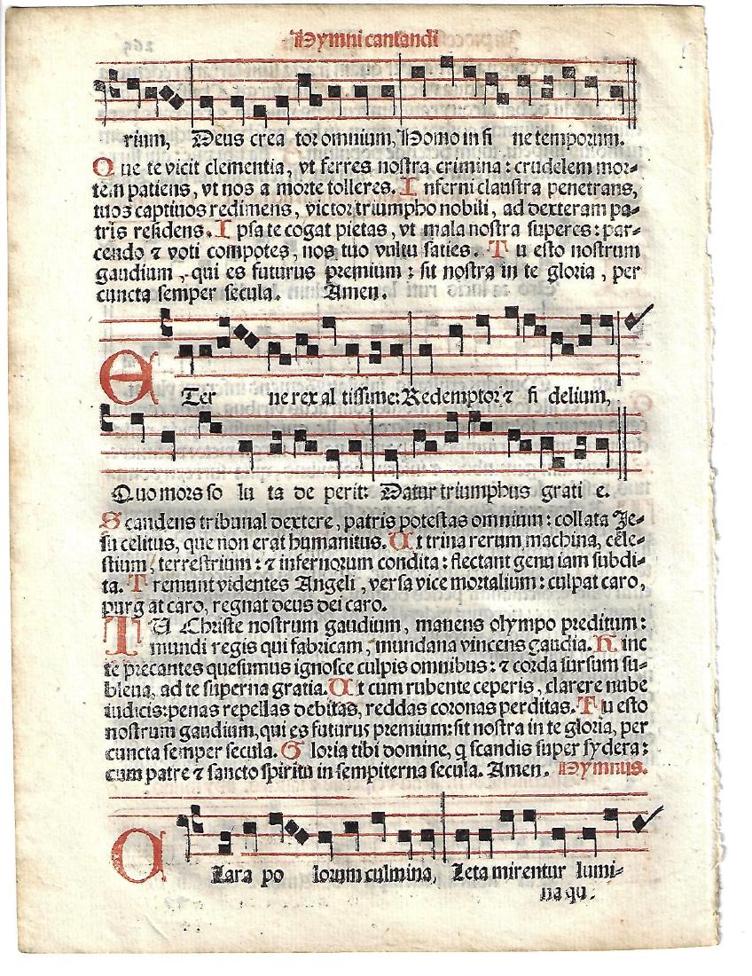 1567 Catholic Hymnal Leaf Music Red and Black (1 of 2)
